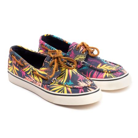 Женские топсайдеры Sperry Top-Sider Bahama Seaweed Print STS94718, розовые