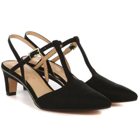 Женские туфли с закрытым мыском/открытой пяткой Clarks Ellis Lola 26139301, черные