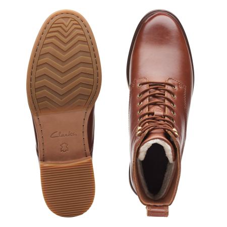 Женские высокие ботинки Clarks Clarkdale Lace 26162031, коричневые