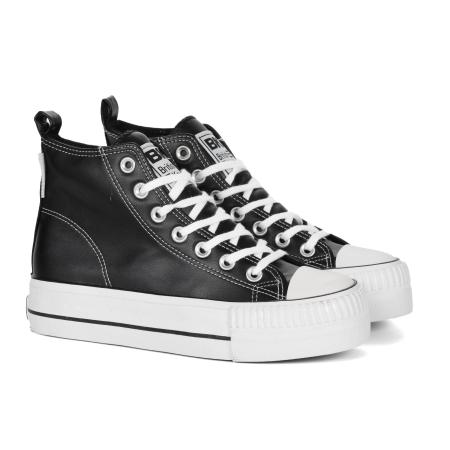 Женские высокие кеды British Knights KAYA MID B49-3736-02, черные