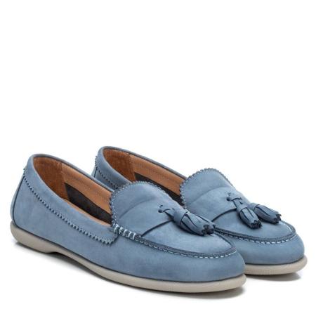 Женские лоферы CARMELA NOBUCK LADIES SHOES 68624, голубые
