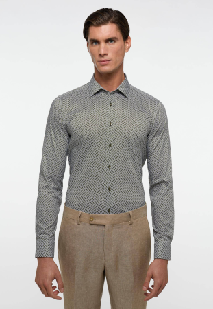 Мужская рубашка ETERNA 4097-46-F18P, зеленая