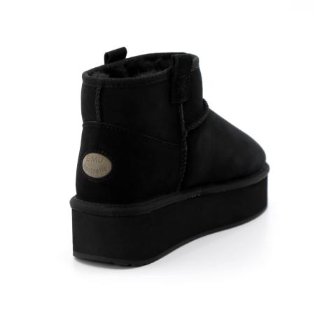 Женские ботинки из овчины (угги) EMU Australia Foy Flatform Micro W13073, черные
