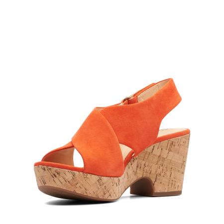 Женские босоножки Clarks Maritsa Lara 26142159, оранжевые