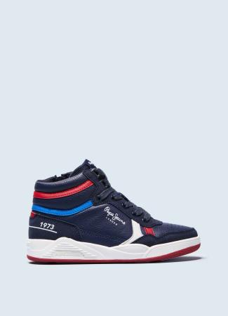 Детские высокие кроссовки Pepe Jeans London KURT BRITT BOOT PBS30499, синие