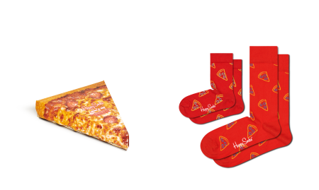 2-Pack Pizza Socks Gift Set XKPIZ02