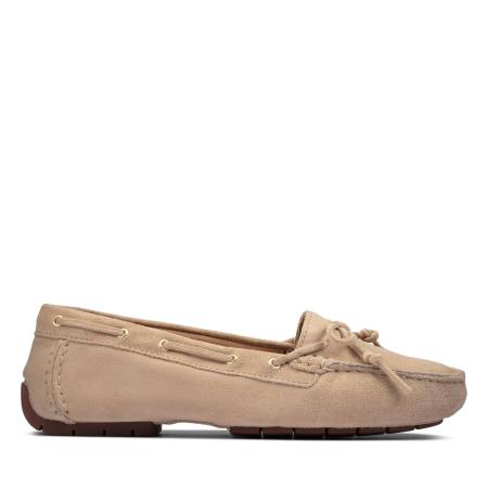 Женские мокасины Clarks C Mocc Boat2 26156422, бежевые