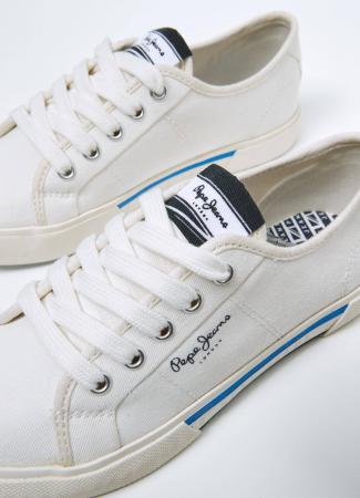 Детские кеды Pepe Jeans London BRADY BOY BASIC PBS30527, белые