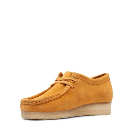 Женские полуботинки Clarks Wallabee. 26139129, желтые