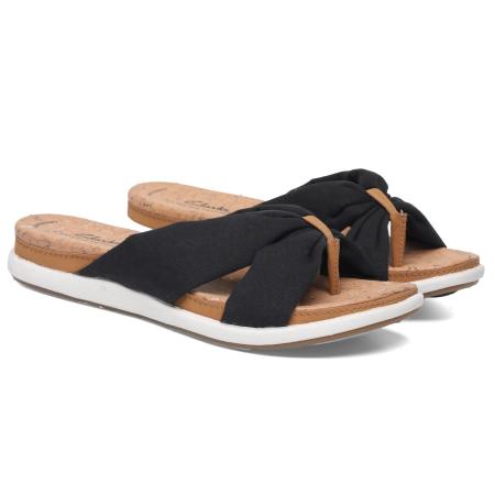 Женские сланцы Clarks Clarks Eliza Shore 26165063, черные