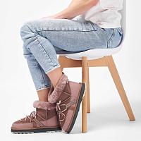 Sheepskin Fashion Blurred Micro W13129 - Женские снегоходы EMU Australia, розовые