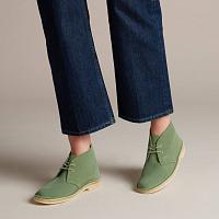 Desert Boot. 26138825 - Женские дезерты Clarks, зеленые