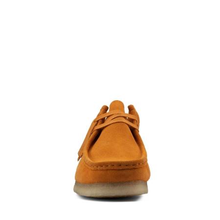 Женские полуботинки Clarks Wallabee. 26156621, оранжевые Женские полуботинки Clarks Wallabee. 26156621, оранжевые