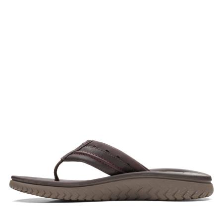 Мужские вьетнамки Clarks Wesley Post 26164872, коричневые