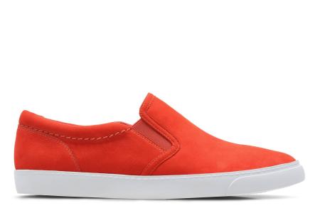 Женские слипоны Clarks Glove Puppet 26142121, оранжевые