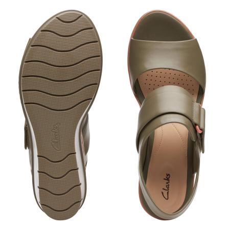 Женские босоножки Clarks Palm Stellar 26140233, оливковые