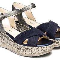 KETTY 9 VELOUR/LAMINATED 210767 - Женские босоножки Stonefly, синие