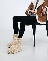 Sheepskin Fashion Sharky Lo Teddy W13200 - Женские полусапоги из овчины (угги) EMU Australia, белые