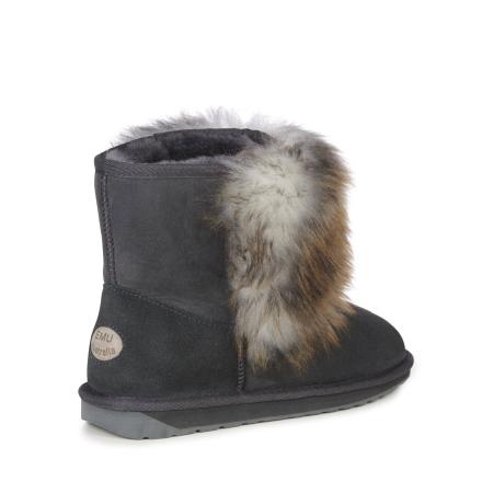 Женские полусапоги из овчины (угги) EMU Australia Stinger Mini Lava W12308, серые Женские полусапоги из овчины (угги) EMU Australia Stinger Mini Lava W12308, серые