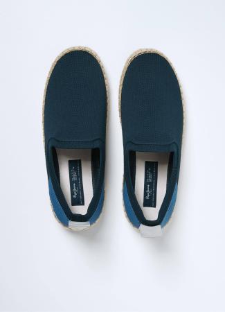 Мужские эспадрильи Pepe Jeans London TOURIST SLIP ON KNIT PMS10299, синие