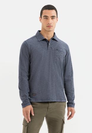 Мужское поло Camel Active Polo Long Sleeve 409860-8P51, синее