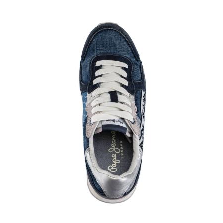 Женские кроссовки Pepe Jeans London TINKER DENIM TAPE WOMAN PLS31008, синие Женские кроссовки Pepe Jeans London TINKER DENIM TAPE WOMAN PLS31008, синие