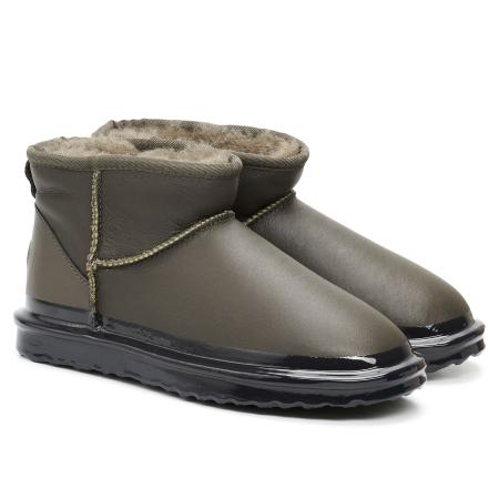 Женские угги EMU Australia Stingers Stinger Micro Dipped W13083, оливковые