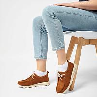  22213046 - Женские полуботинки Clarks, коньячные