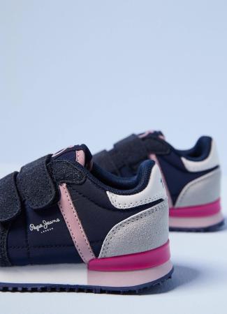 Детские кроссовки Pepe Jeans London SYDNEY COMBI GIRL KIDS AW21 PGS30516, синие