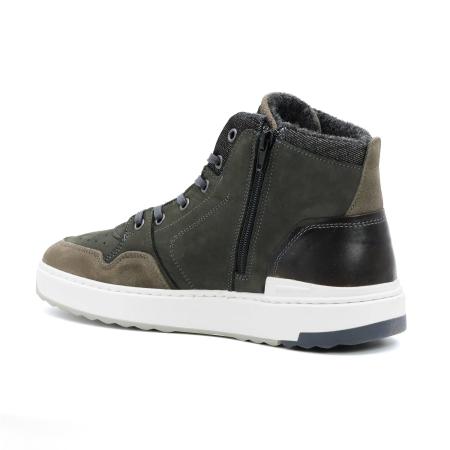 Мужские высокие кеды Bullboxer 843K51076AGYDB, серые