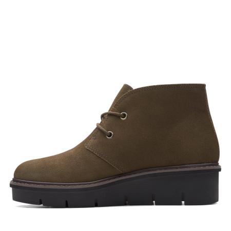 Женские ботинки Clarks Airabell Ankle 26163835, оливковые