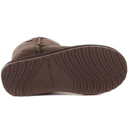 Детские полусапоги из овчины (угги) EMU Australia Wallaby Mini Metallic K11856, коричневые