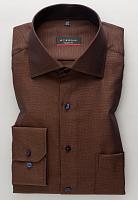  3475-28-X19K - Мужская рубашка ETERNA, коричневая