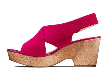 Женские босоножки Clarks Maritsa Lara 26147926, фуксия