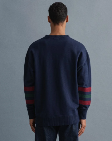 GEOMETRIC RELAXED C-NECK SWEAT 2016008