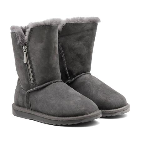 Женские полусапоги из овчины (угги) EMU Australia Ankaa W12615, серые