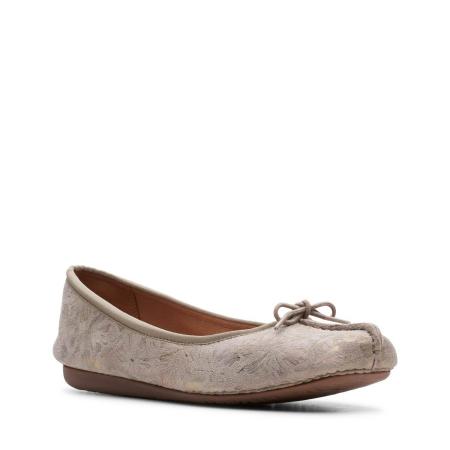 Женские балетки Clarks Freckle Ice 26147556, серые