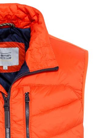 Мужской жилет Camel Active waistcoat 460200-6E52, оранжевый Мужской жилет Camel Active waistcoat 460200-6E52, оранжевый