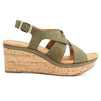 Elleri Rae 26171446 - Женские босоножки Clarks, хаки Elleri Rae 26171446 - Женские босоножки Clarks, хаки