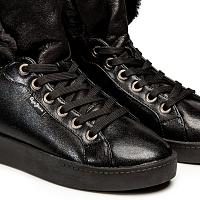 BRIXTON FLAP PLS30889 - Женские высокие кеды Pepe Jeans London, черные BRIXTON FLAP PLS30889 - Женские высокие кеды Pepe Jeans London, черные