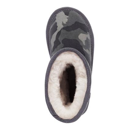 Детские сапоги из овчины (угги) EMU Australia Camo K12371, серые