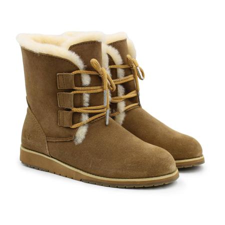 Женские полусапоги из овчины (угги) EMU Australia Illawong W11657, коричневые