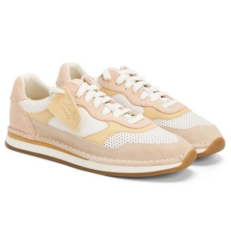 Женские кроссовки Clarks CraftRun Tor. 26170035, бежевые