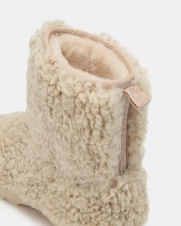 Женские полусапоги из овчины (угги) EMU Australia Sheepskin Fashion Sharky Lo Teddy W13200, белые