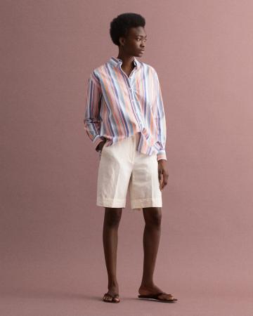 LINEN BLEND LONG SHORTS 4020054