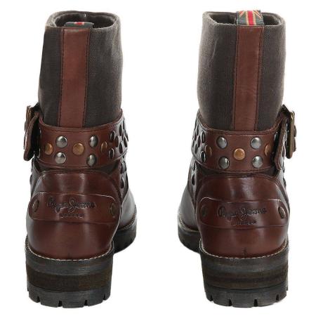 Женские полусапоги Pepe Jeans London HELEN STRAPS PLS50239, коричневые