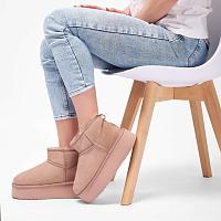 Stingers Stinger Micro Flatform W13082 - Женские полусапоги EMU Australia, розовые