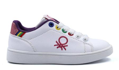 Детские кеды United Colors of Benetton Cupsole BTK124001, белые