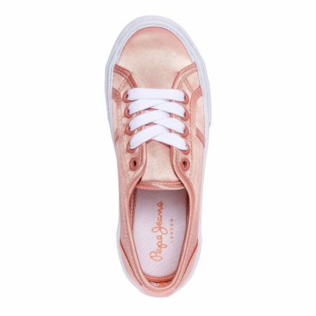 Детские кеды Pepe Jeans London BAKER SATIN PGS30380, розовые