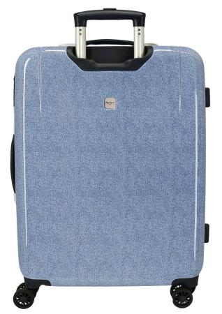 Троллей-кейс Pepe Jeans Bags ABS SUITCASE 68CM.4W.PJL DIGITAL 71818, синий